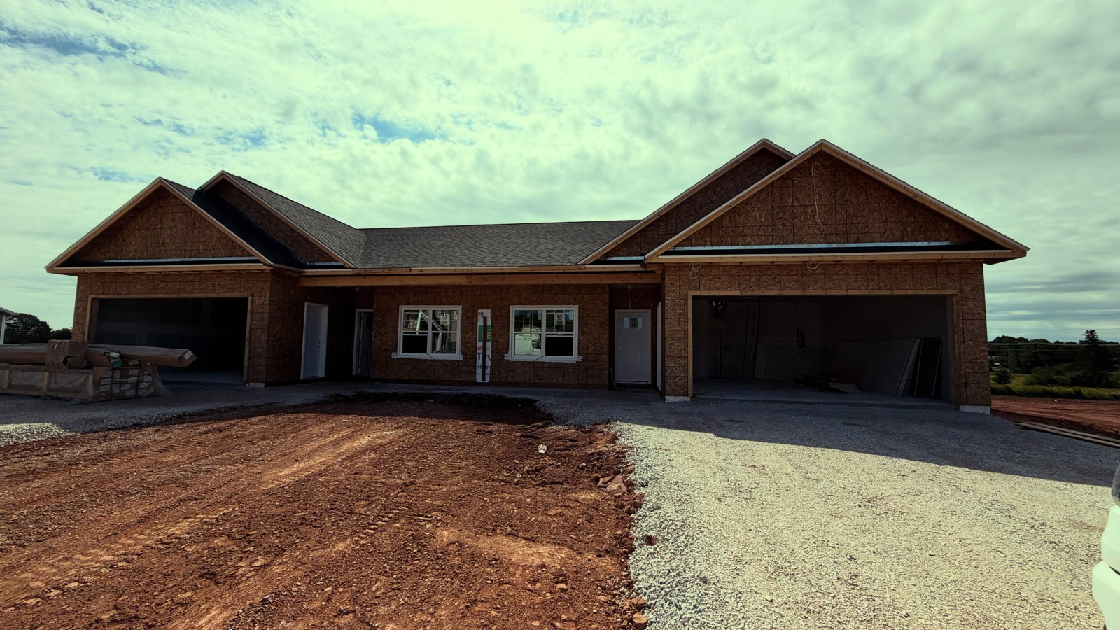 Duplex under construction in Charlottetown